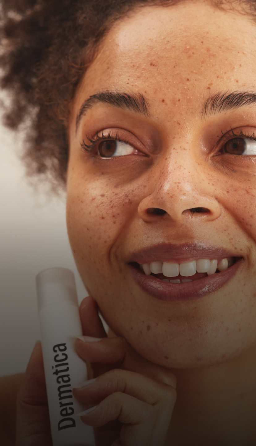 Woman applying Dermatica treatment